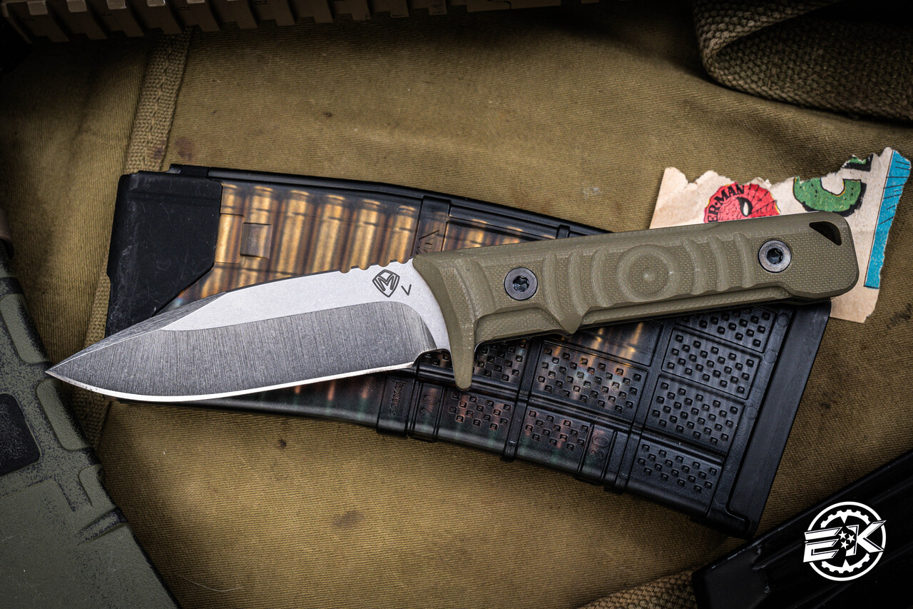 Medford Mizuchi Fixed Blade Knife OD Green G10 3.9