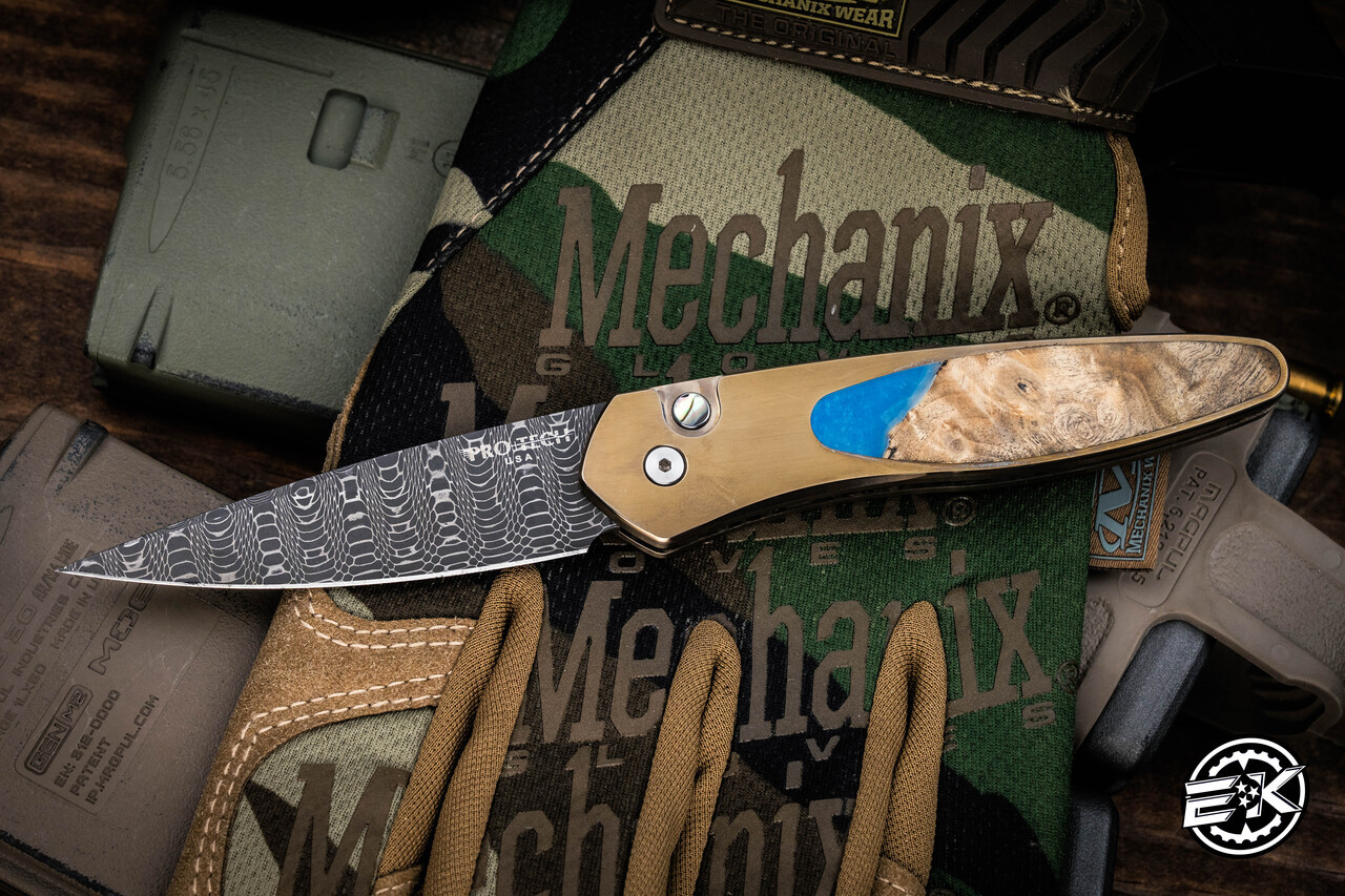 Makers Choice-ProTech Newport Custom Titanium Desert Wood Inlay 3