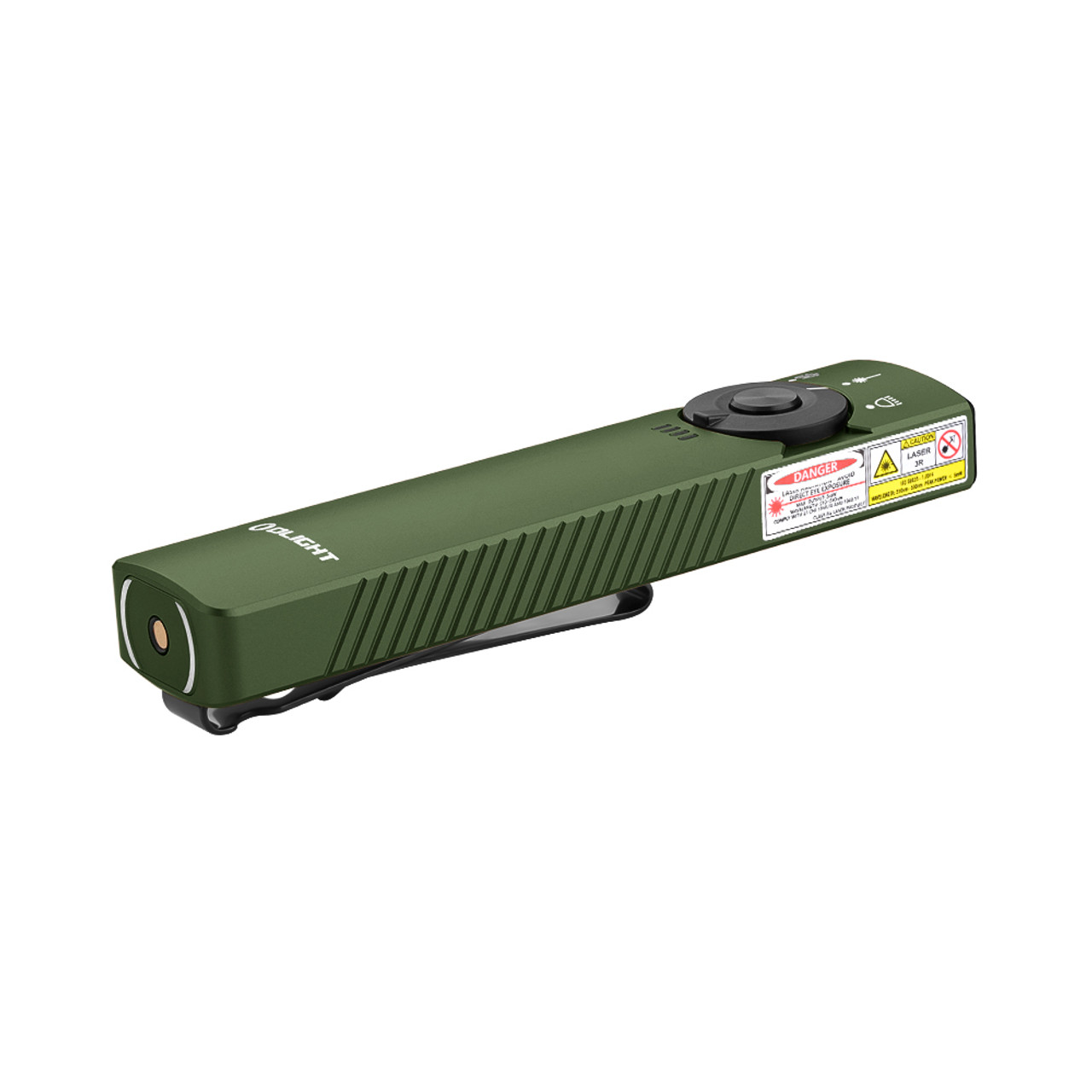 OLIGHT Arkfeld LED/レーザー EDCライト グリーン OLIGHT Arkfeld Pro Flat EDC Flashlight with LED Light UV and