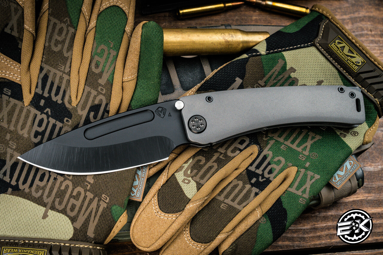Medford Marauder-H Folding Knife Blasted Gray Radius Contoured