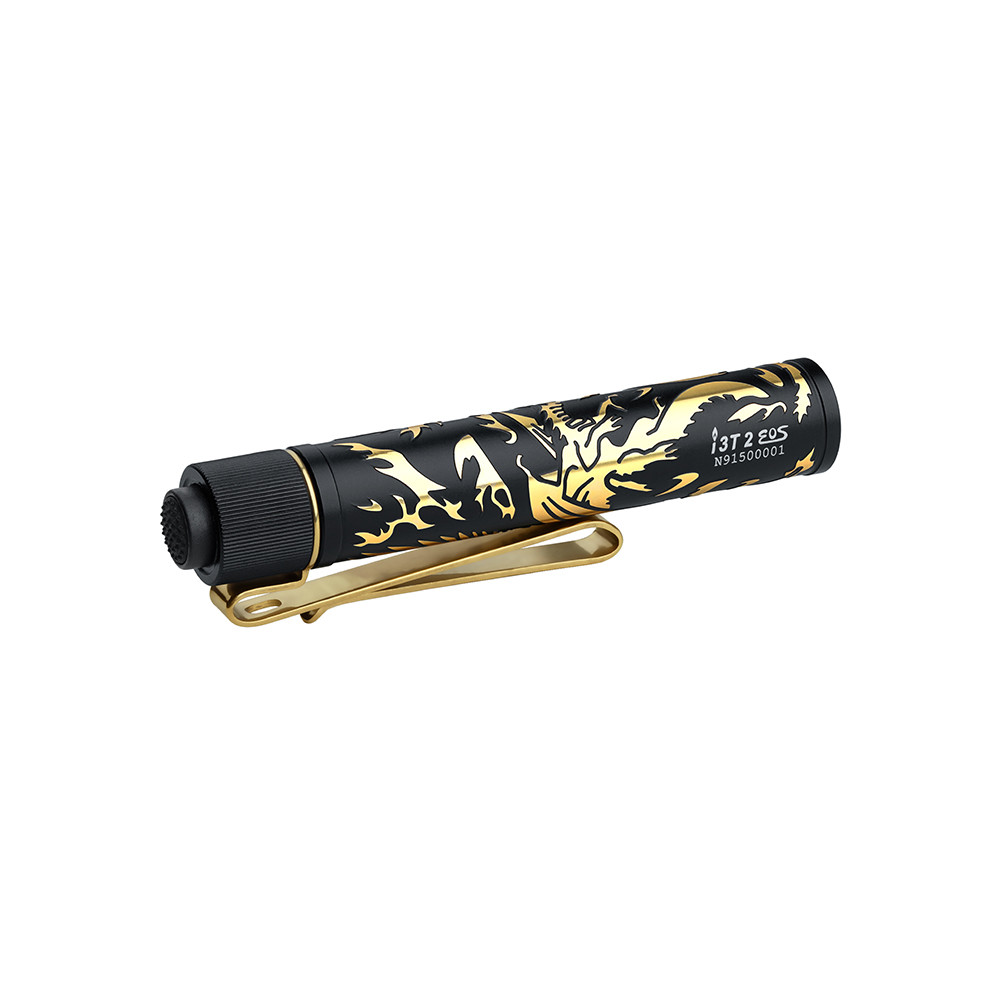 Olight i3T 2 EOS Small EDC Flashlight Dragon & Phoenix Golden