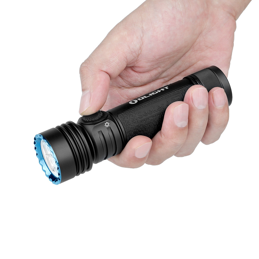 Olight Seeker 4 Pro High Power 4600 Lumens Flashlight-Matte Black