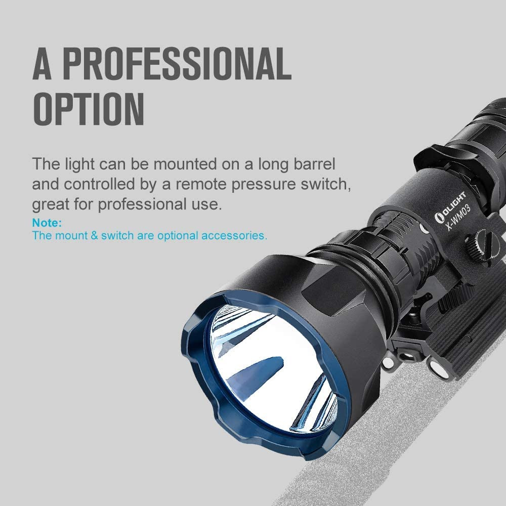 Olight Warrior X Turbo Tactical Flashlight Black 1100 Lumens