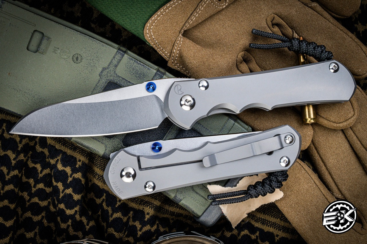Chris Reeve Knives Large Inkosi Plain Glass Blasted Folding Knife