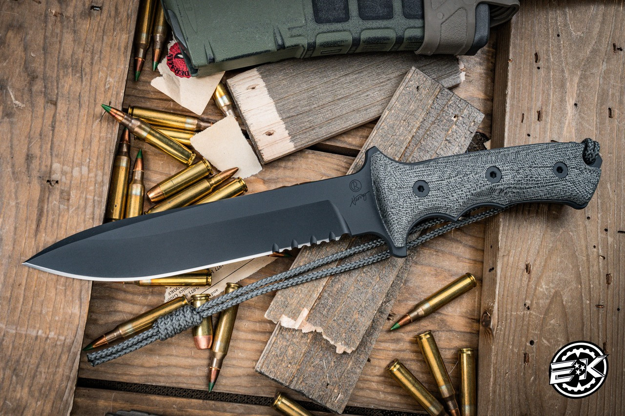 Chris Reeve Knives Green Beret Fixed Blade Knife Canvas Micarta 7