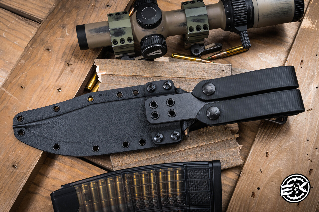 RMJ Tactical Jungle Combat Fixed Blade Knife Hyena Brown G10 7