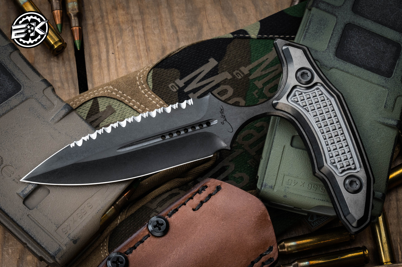 RARE-Marfione Custom/Bastinelli Hypnotic Fixed Blade Push Dagger