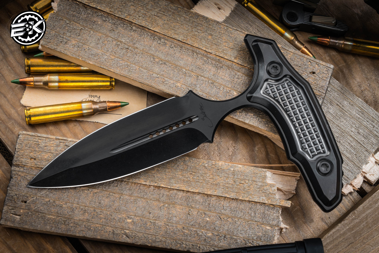 RARE-Marfione Custom/Bastinelli Hypnotic Fixed Blade Push Dagger