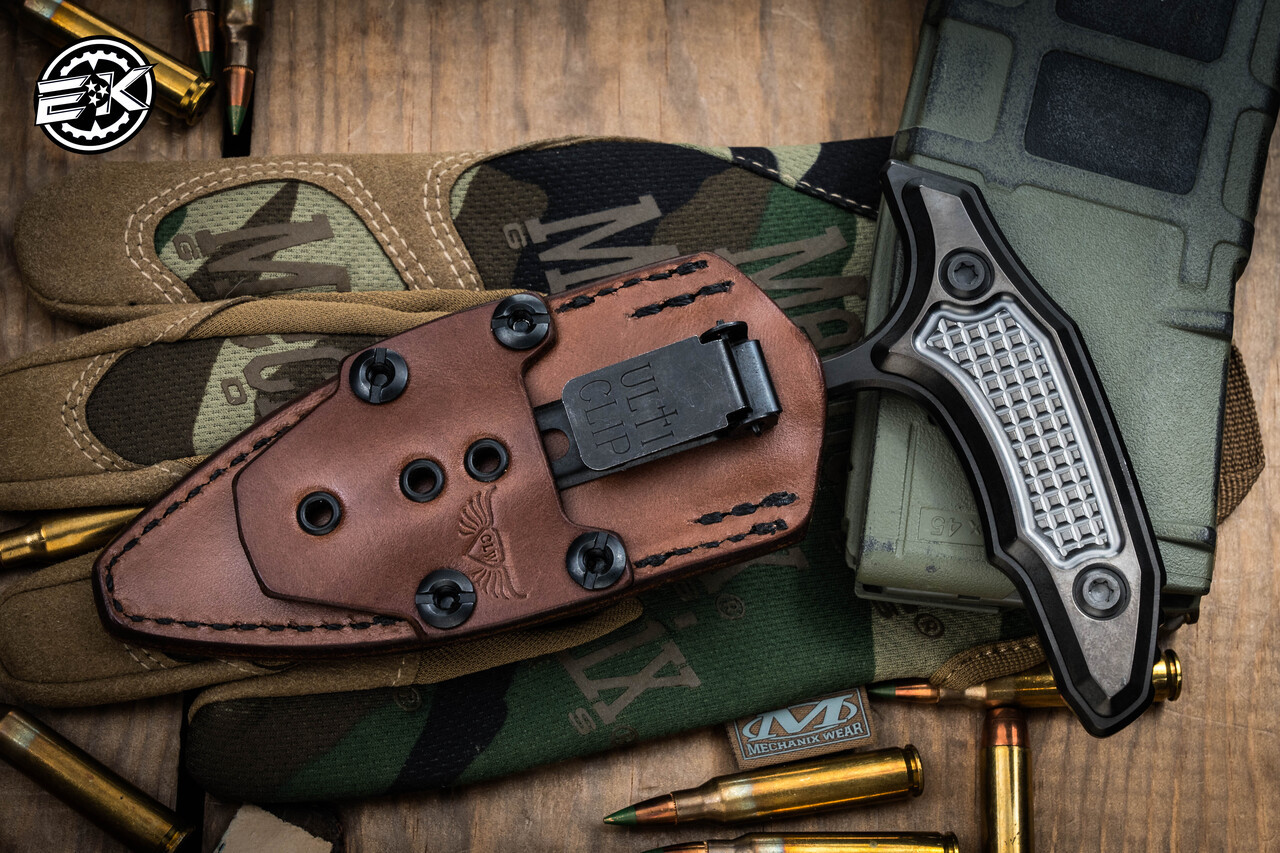 RARE-Marfione Custom/Bastinelli Hypnotic Fixed Blade Push Dagger