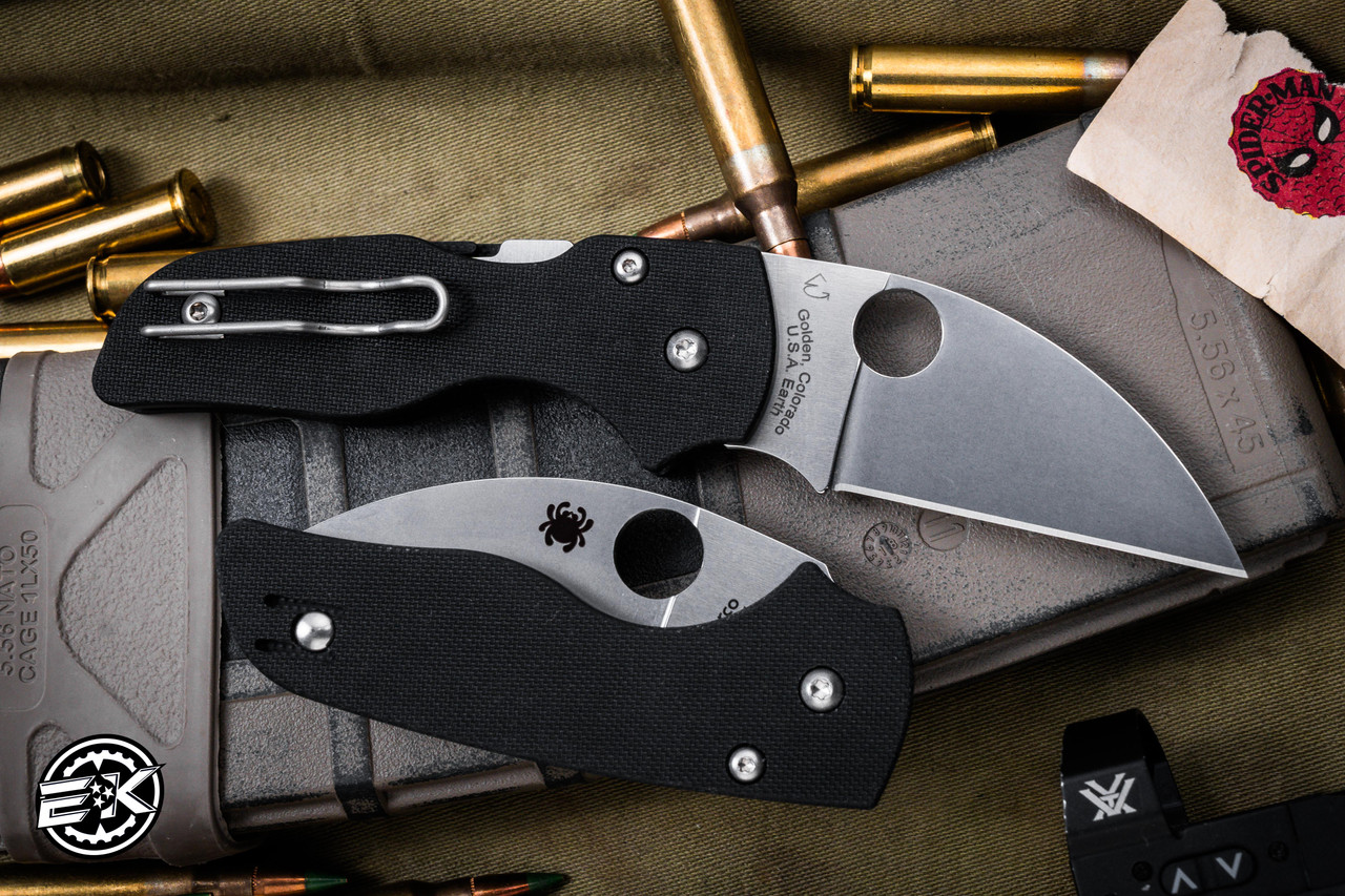 Spyderco Lil' Native Wharncliffe Compression Lock Folding Knife