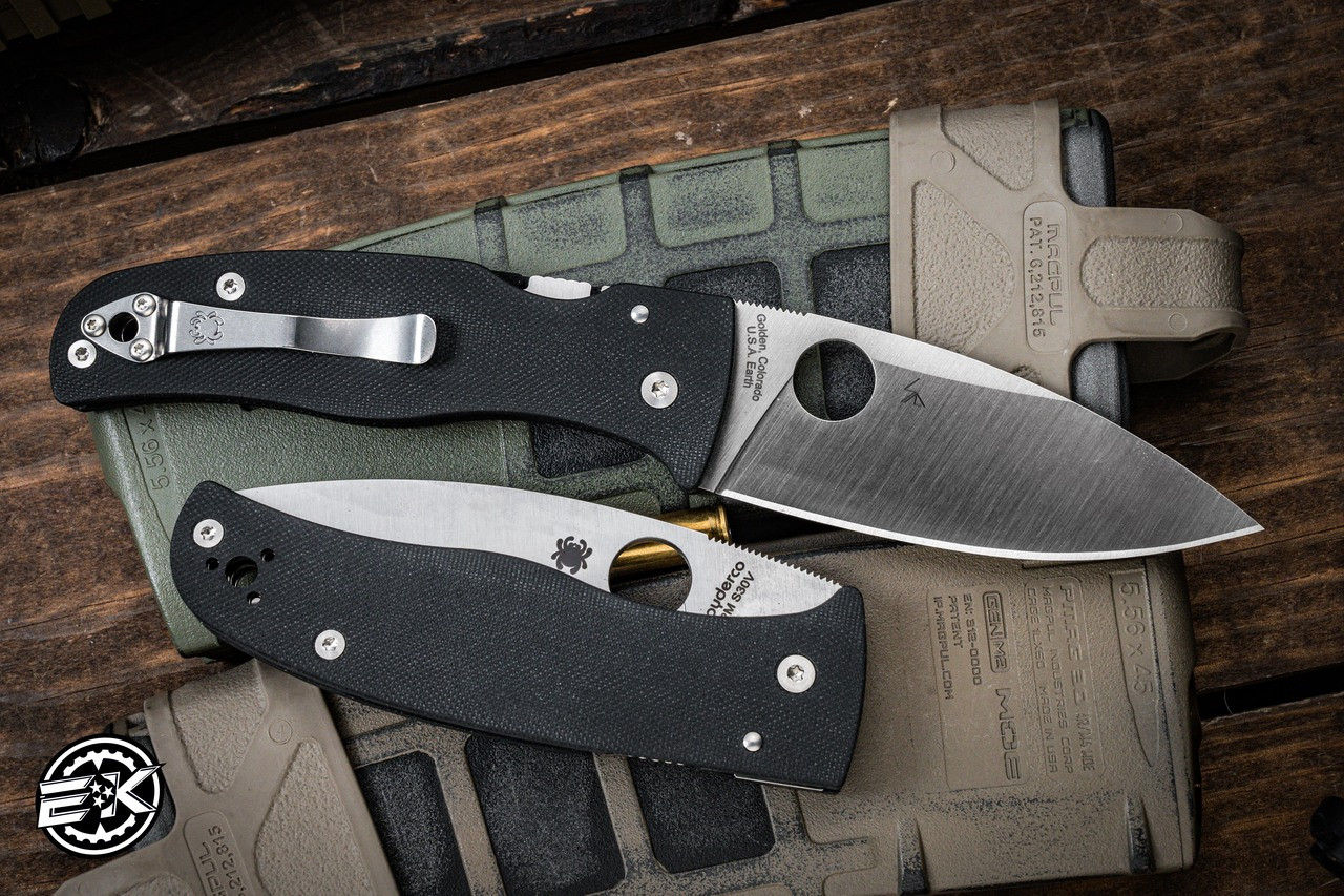 Spyderco Bodacious Folding Knife Black G10 3.63