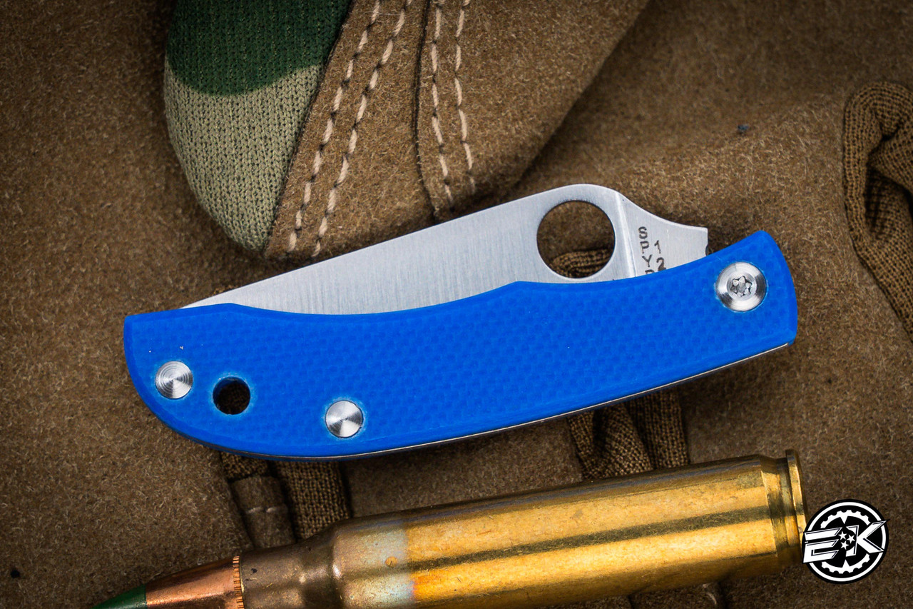 Spyderco Honeybee Slip Joint Knife Blue G-10 1.7