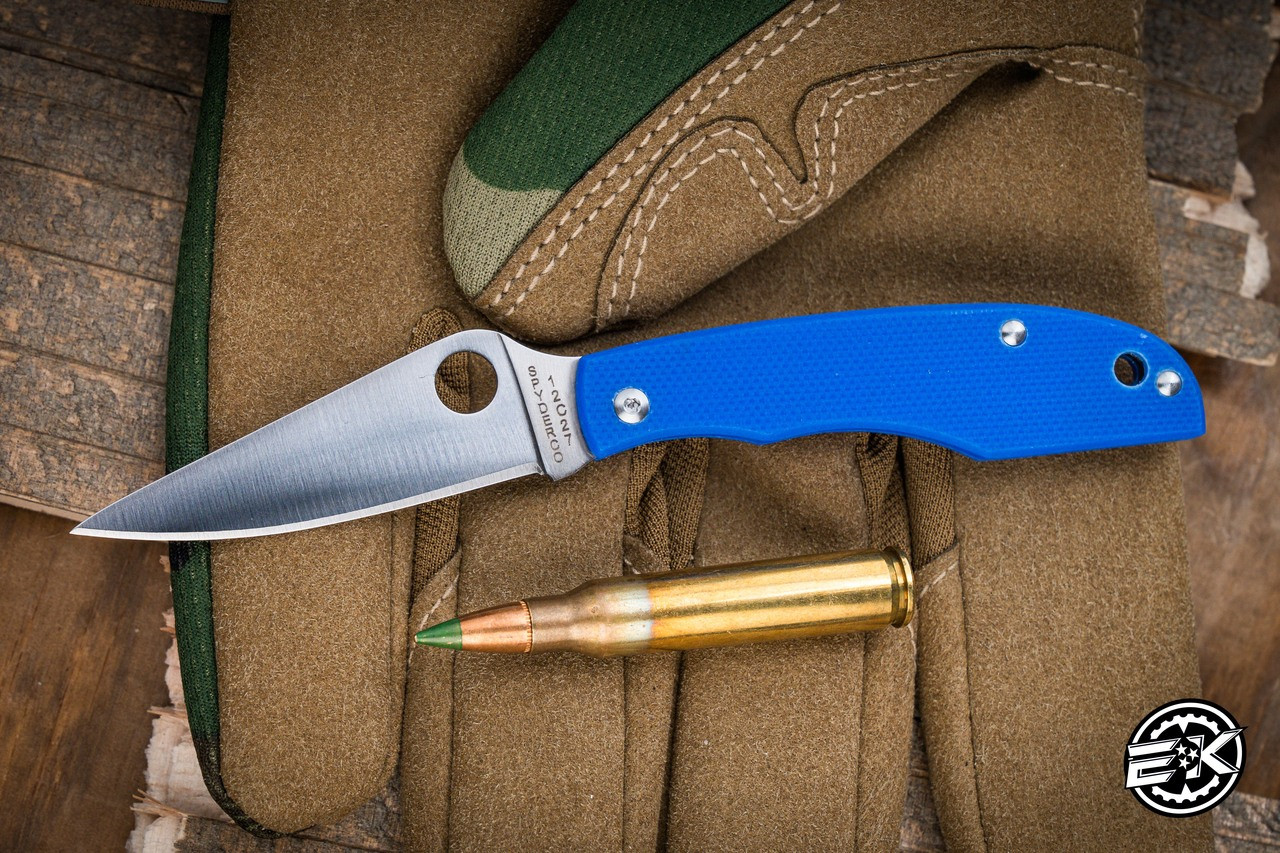 n*k様 UFIP Tiger Series 13インチ ハイハット Spyderco Grasshopper Slip Joint Knife Blue G-10 2.3