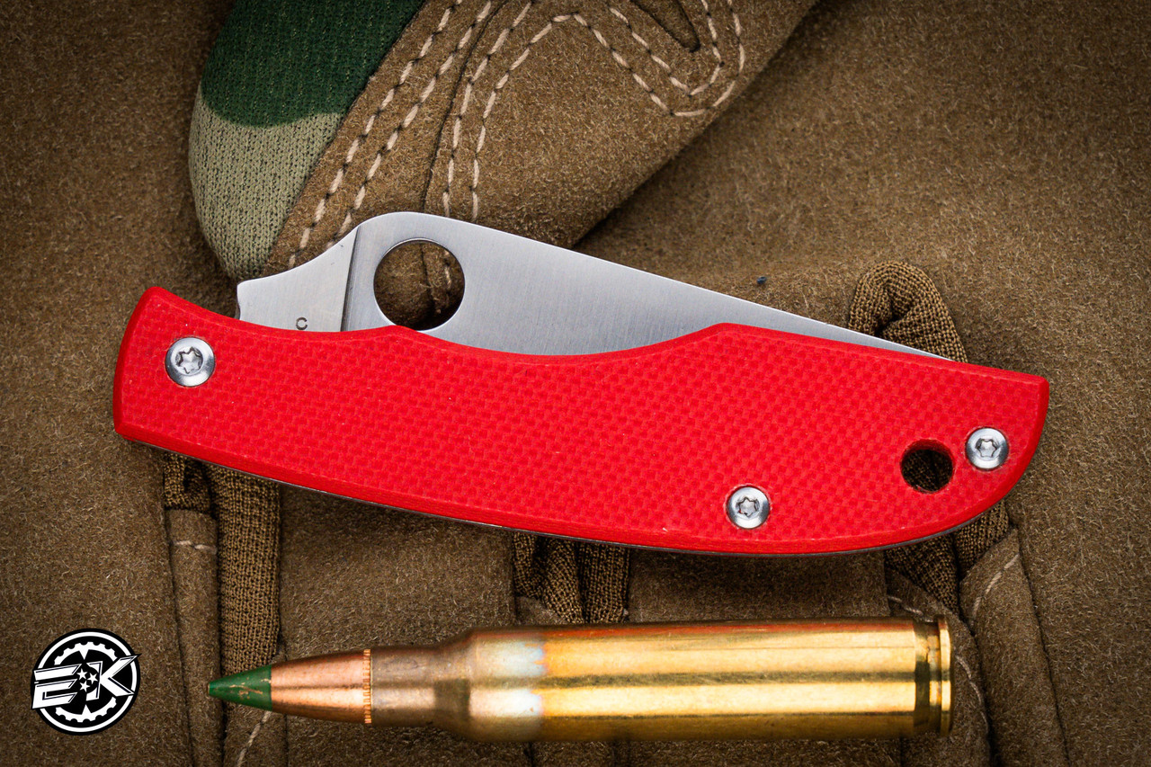 Spyderco Grasshopper Slip Joint Knife Red G-10 2.3