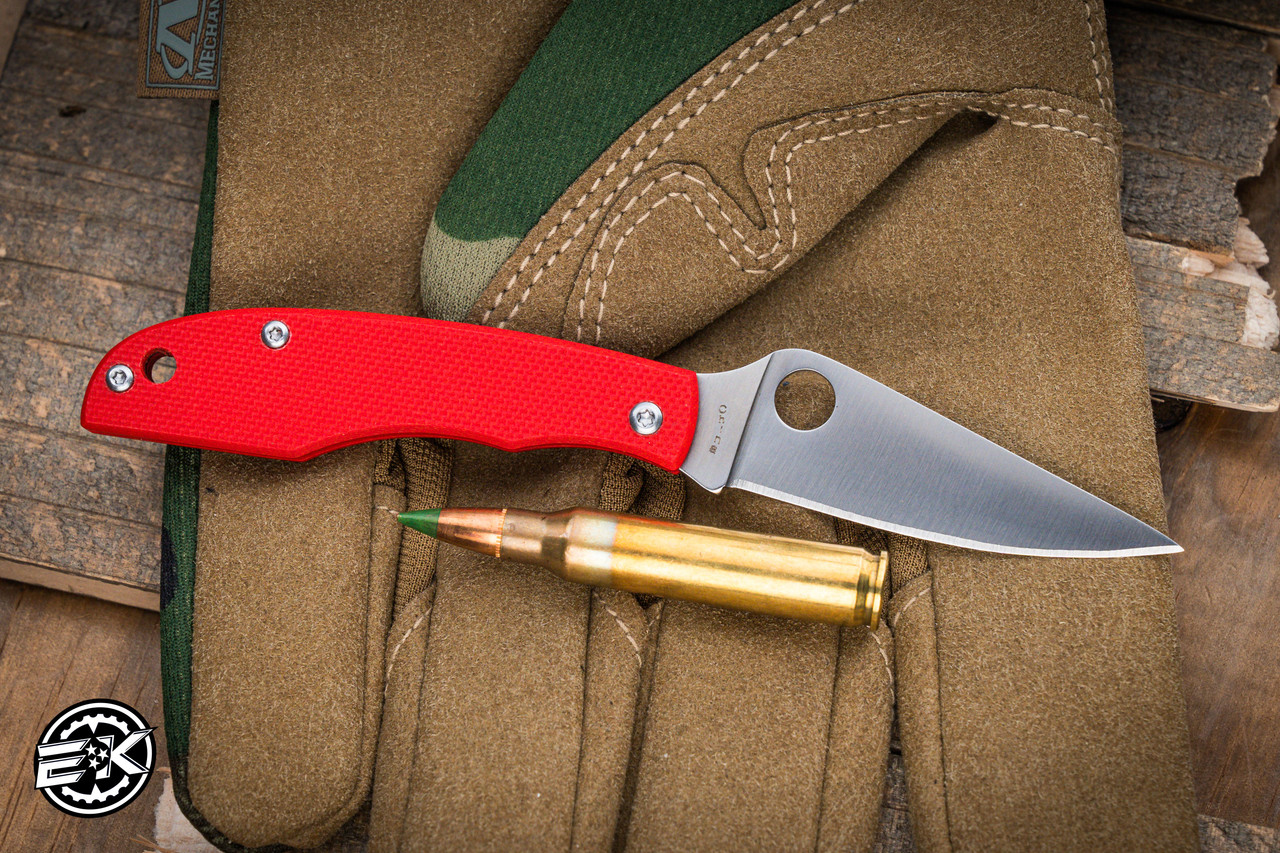 Spyderco Grasshopper Slip Joint Knife Red G-10 2.3