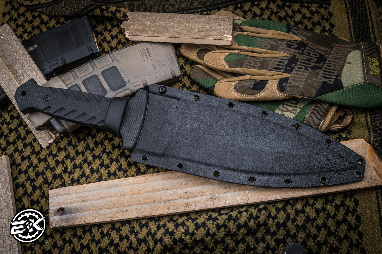 Blackside Customs Fairgate Fixed Blade Knife Black G-10 10