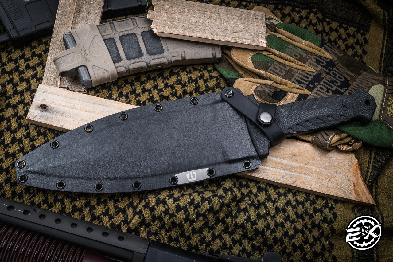 Blackside Customs Fairgate Fixed Blade Knife Black G-10 10