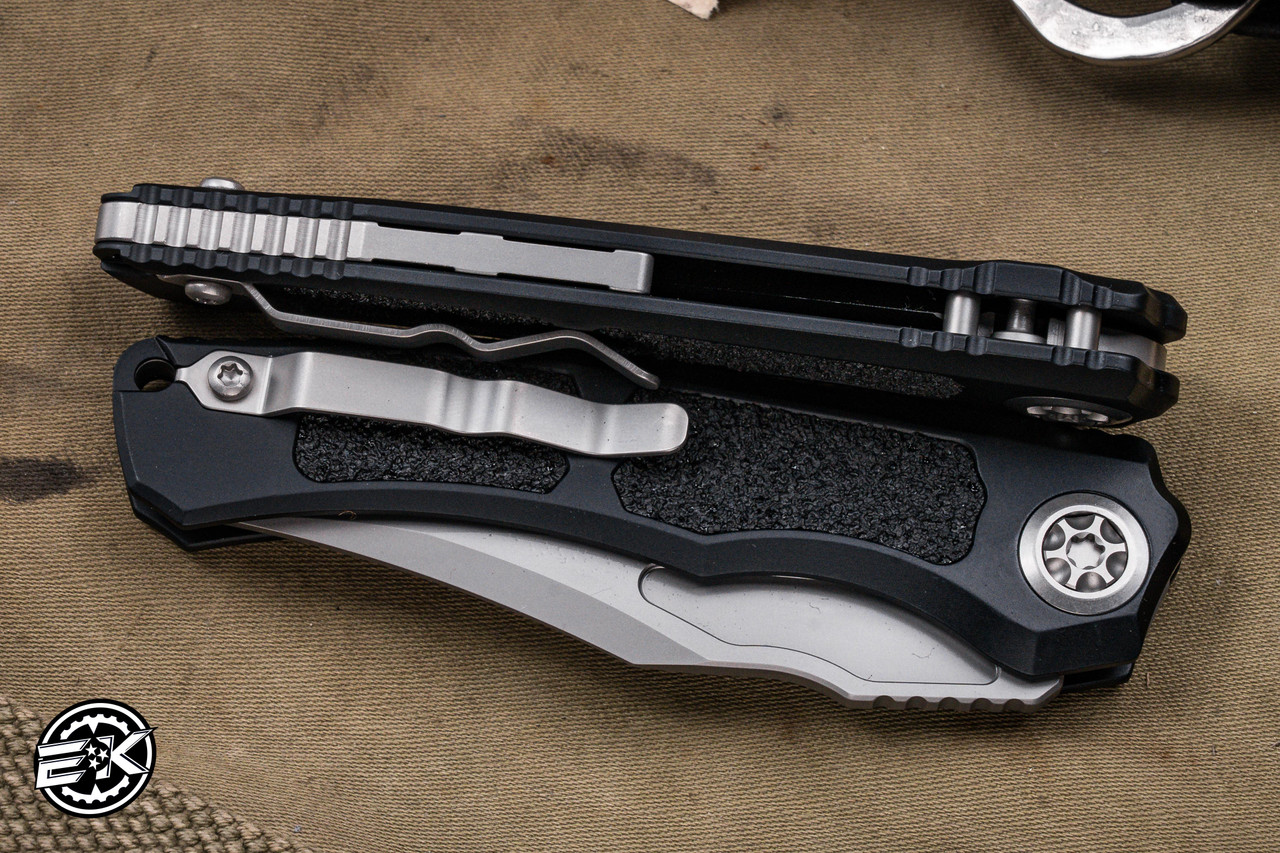 Heretic Knives Wraith V4 Automatic Black Aluminum 3.6