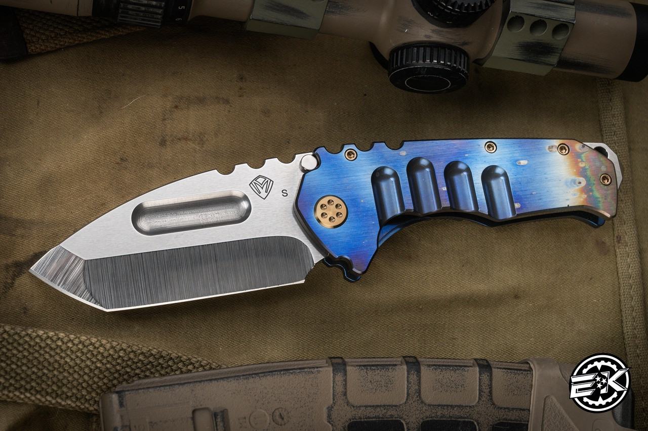 Medford Praetorian Ti Folding Knife Flamed Solar Flare Titanium