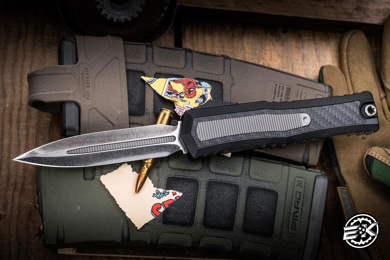 Marfione Custom Atreus ZBP OTF Automatic Knife Aluminum-Carbon