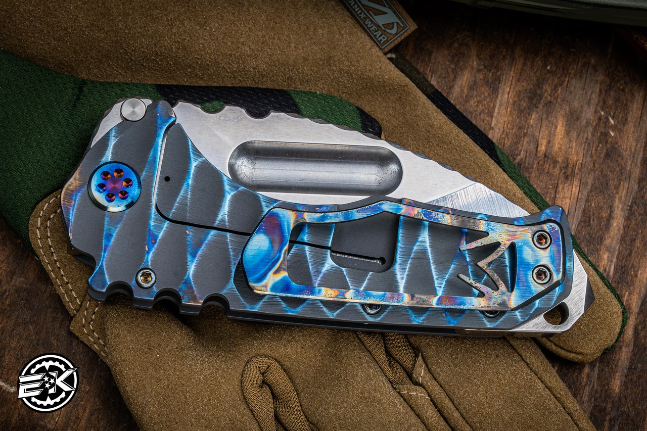 Medford Praetorian Ti Folding Knife Blasted Gray Flamed 