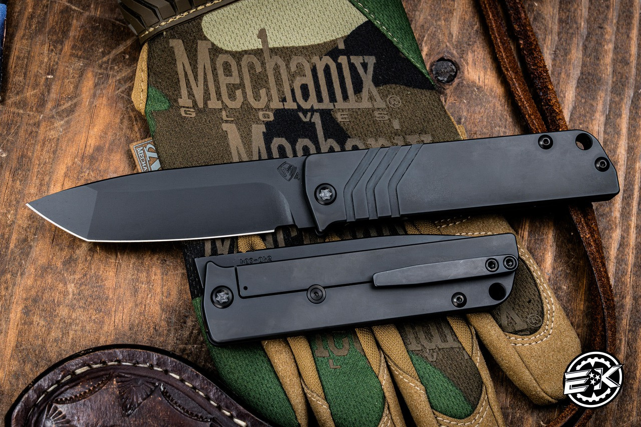 Medford The Antik Front Flipper Folding Knife DLC Titanium 3.75