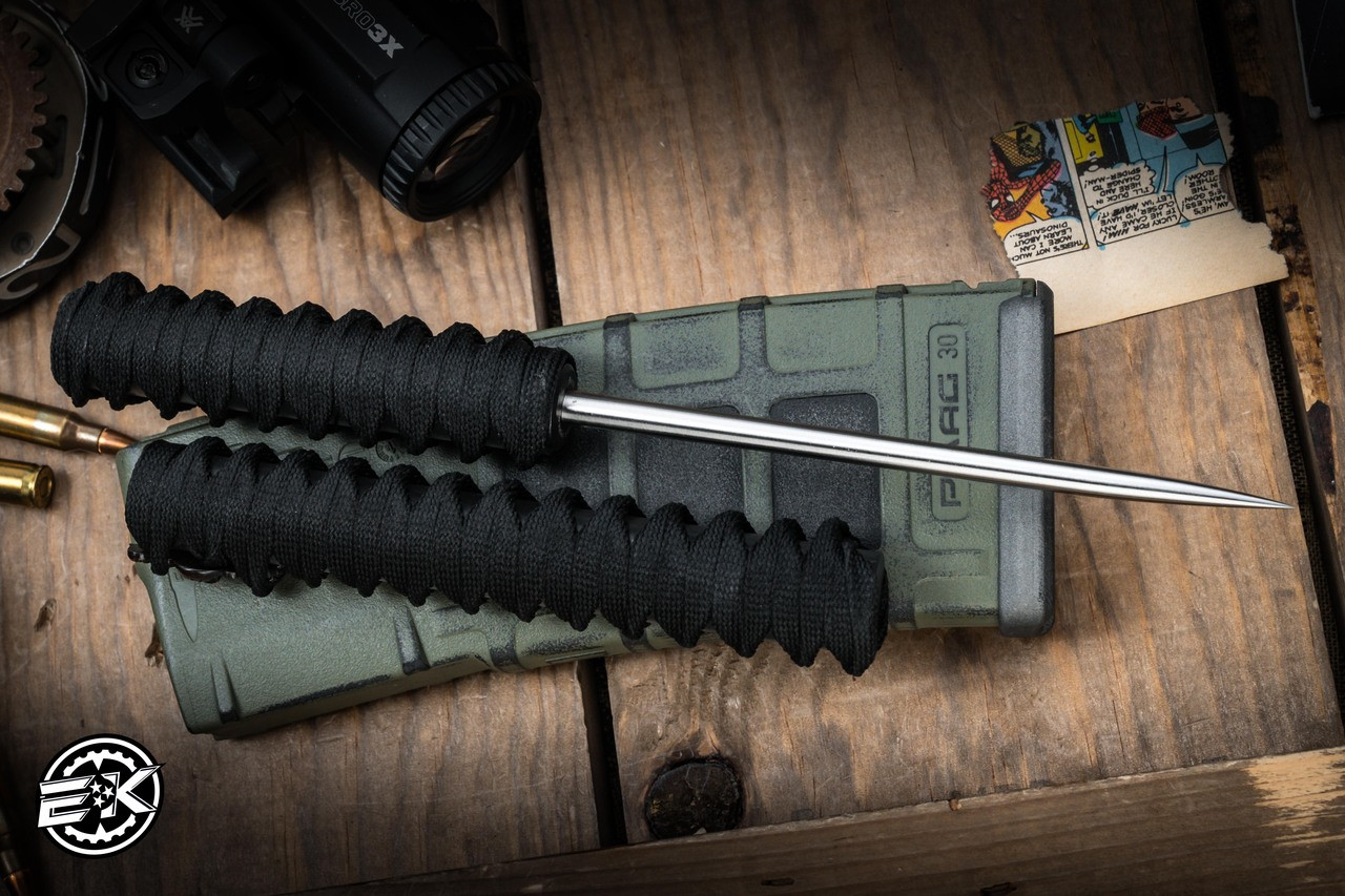 Bastinelli Knives Custom Ventilation Spike Tsukamaki Wrap Bronze