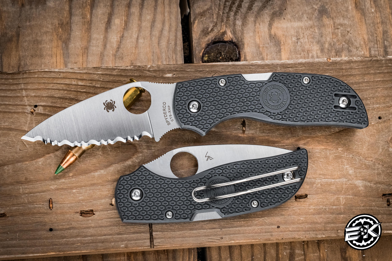 Spyderco Chaparral Folding Knife Gray FRN 2.8