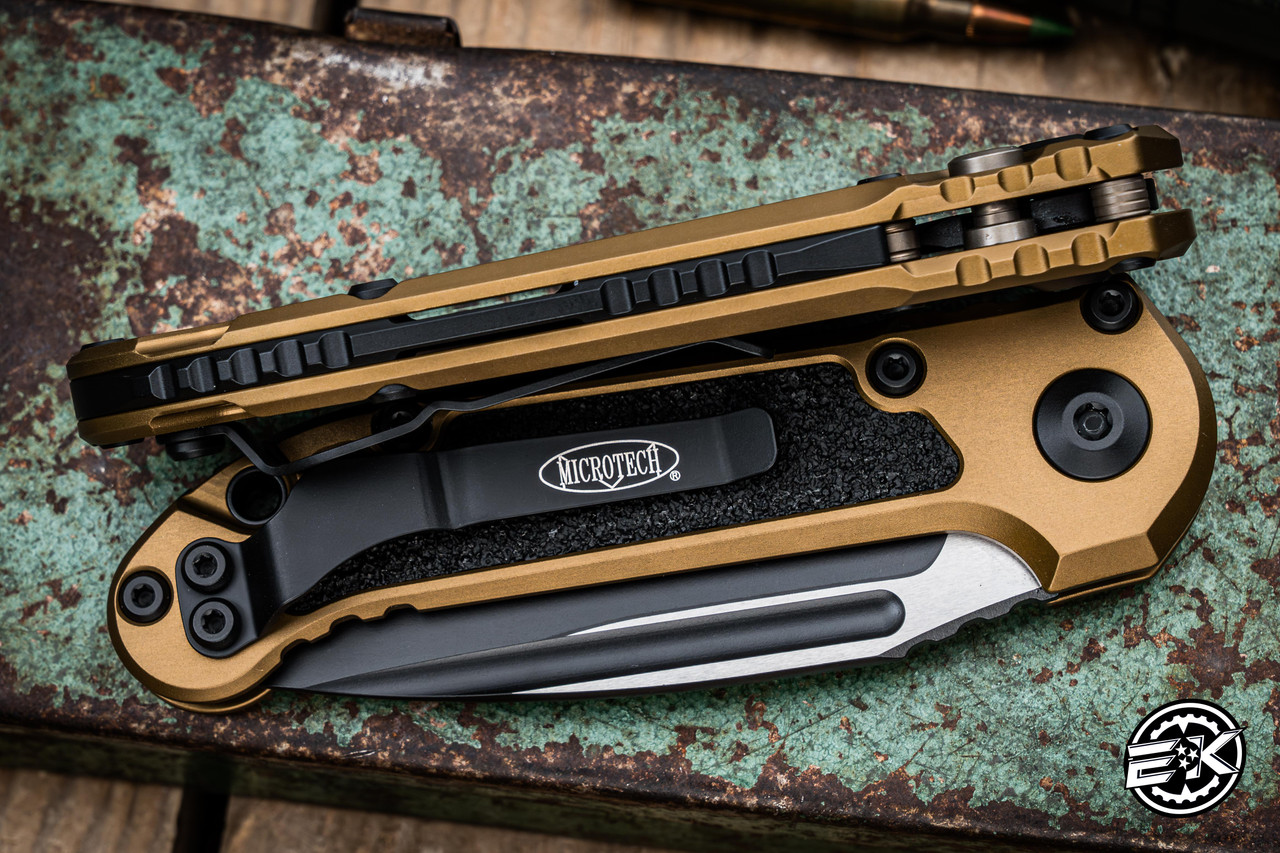 【ダグロダス】 Microtech LUDT Gen III Automatic Folding Knife Tan 3.4