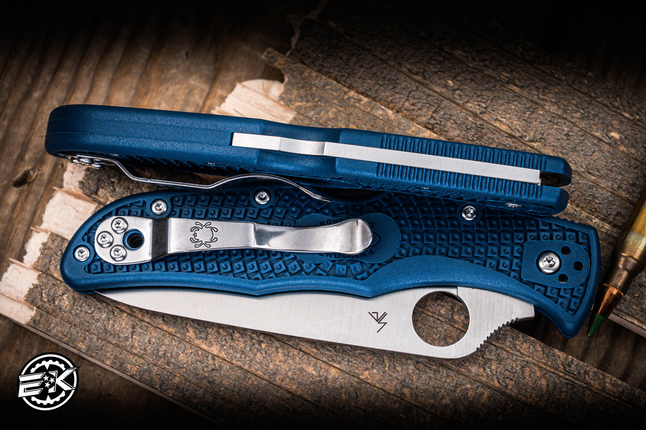 Spyderco Endura 4 Folding Knife Cobalt Blue FRN 3.75