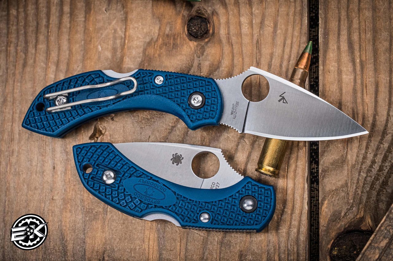 Spyderco Dragonfly 2 Folding Knife Cobalt Blue FRN 2.28