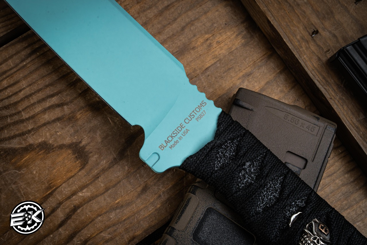 AFFLICTED アフリクテッド Blackside Customs Tokyo Drifter Fixed Blade Knife Bastinelli