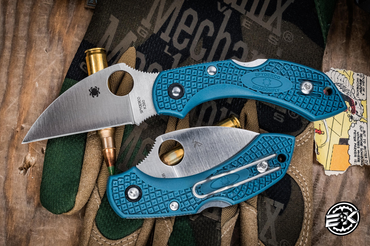 Spyderco Dragonfly 2 Lockback Folding Knife Lightweight Blue Spyderco Dragonfly 2 Lockback Folding Knife Lightweight Blue