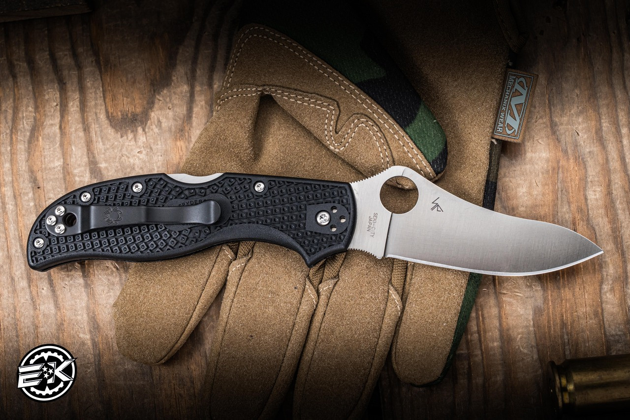Spyderco Stretch 2 Lightweight Folding Knife Black FRN 3.43