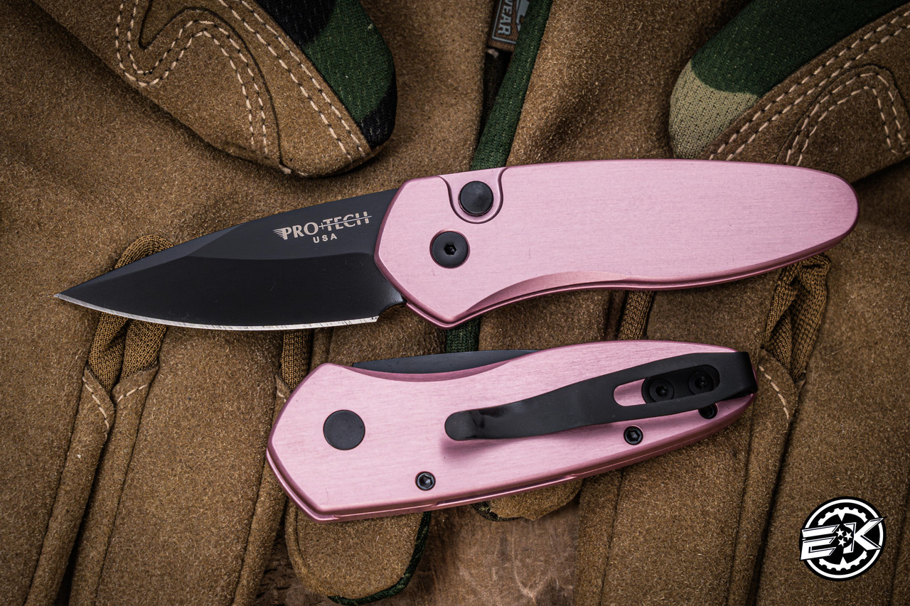 ProTech Sprint Automatic Folding Knife Pink Aluminum 2