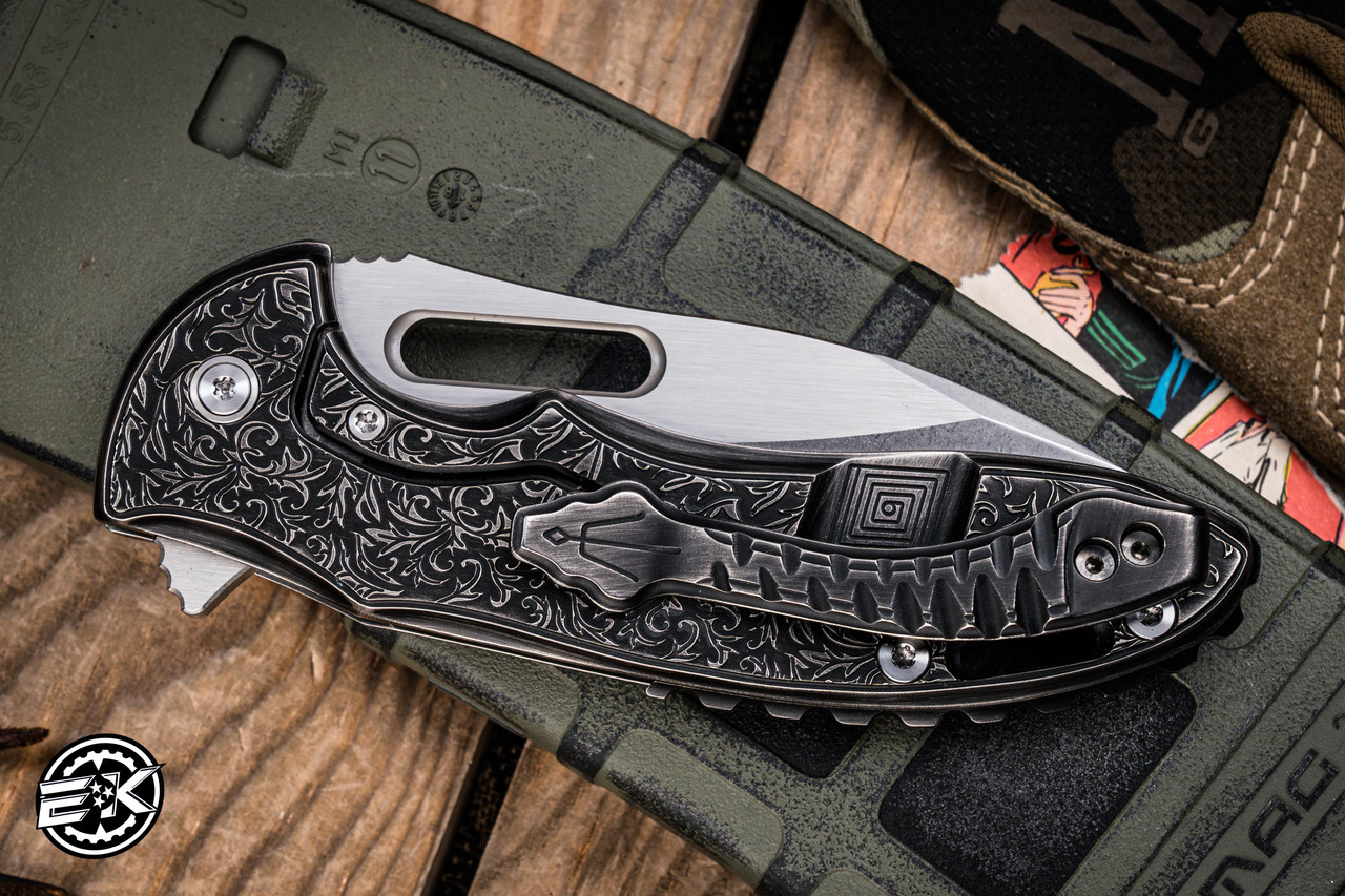 Mechforce/Rick Lala Sentry Folding Knife Black Titanium 3.5
