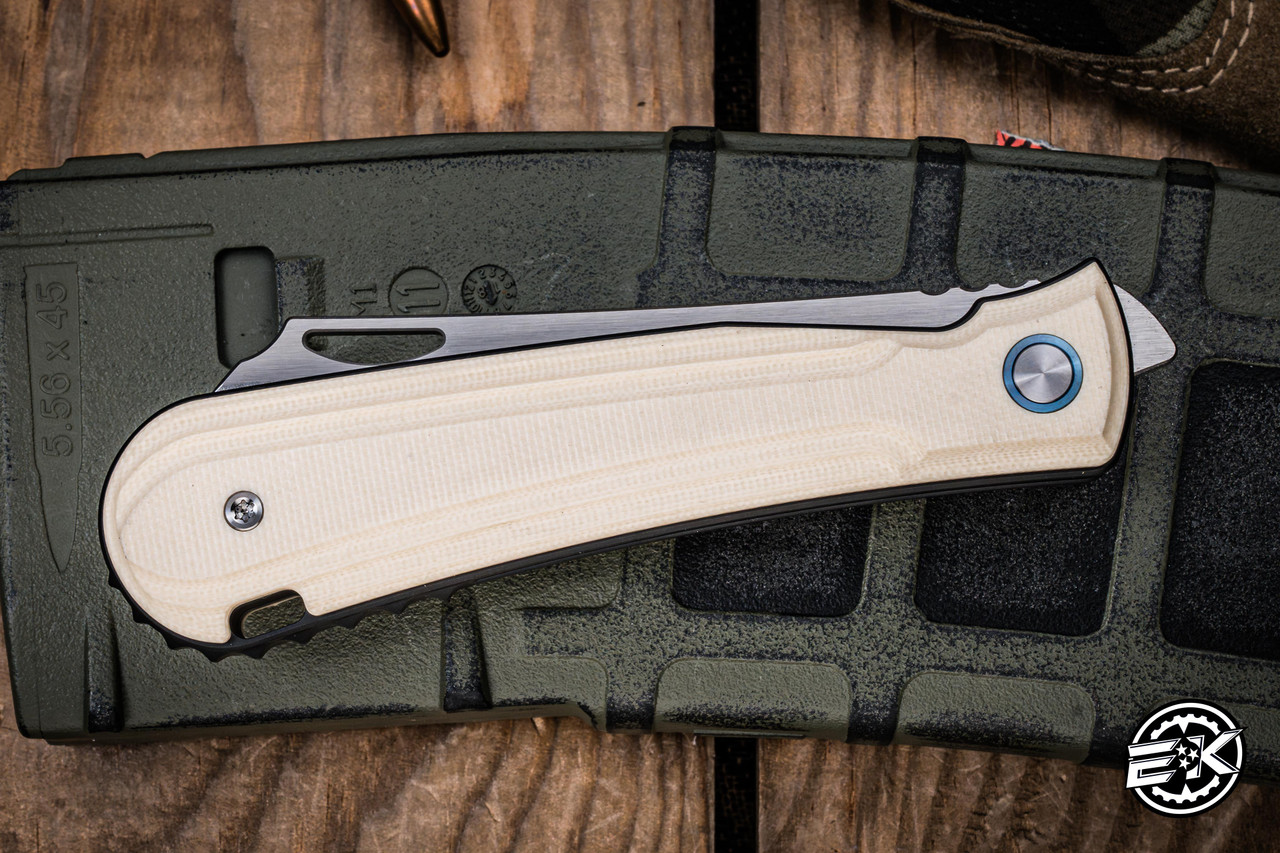 Mechforce/Rick Lala Caipira Front Flipper Stormtrooper Ivory G10