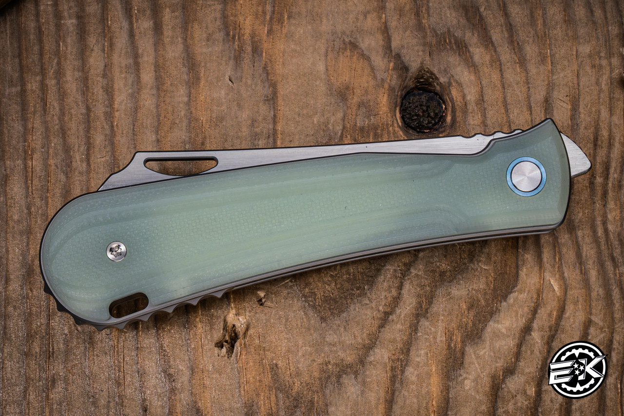 Mechforce/Rick Lala Caipira Folding Knife Jade G10 3.25