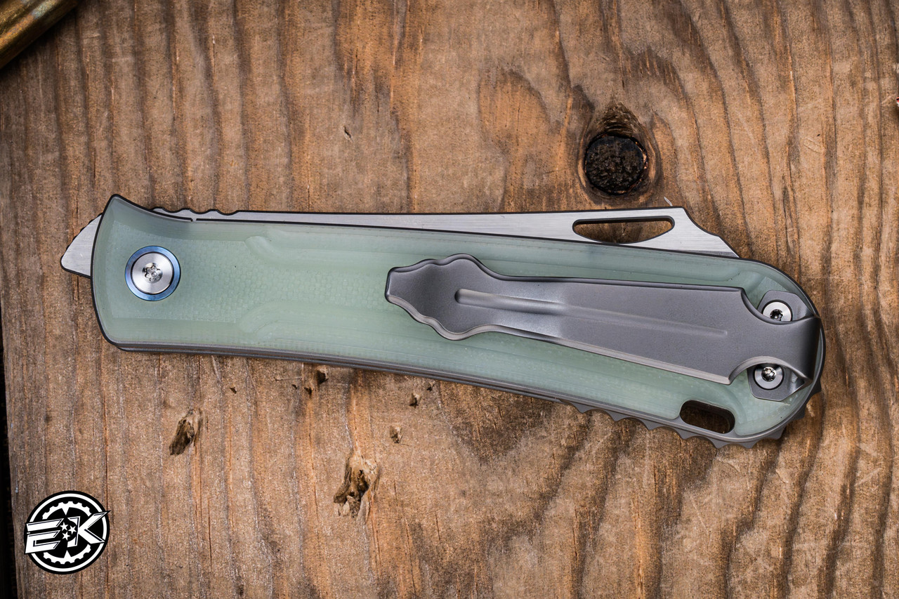 Mechforce/Rick Lala Caipira Folding Knife Jade G10 3.25
