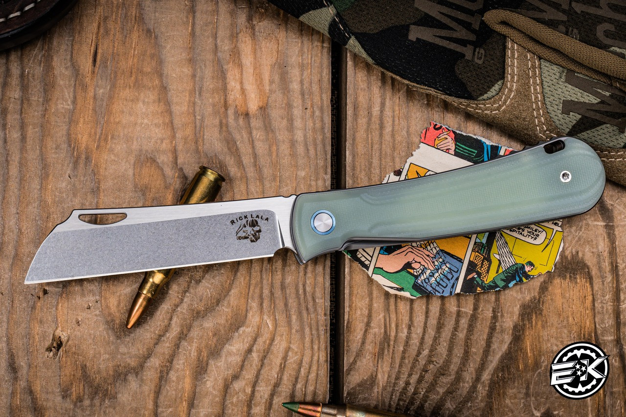 Mechforce/Rick Lala Caipira Folding Knife Jade G10 3.25