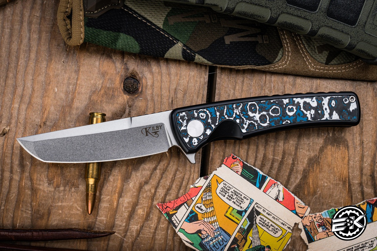 Mechforce/Kilby Shard Integral Titanium Folding Knife Black Frost