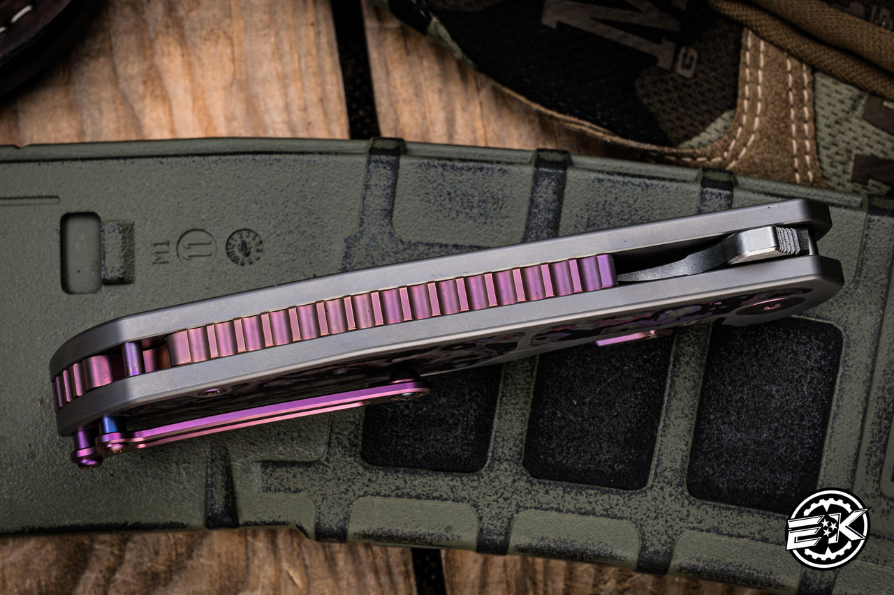 Mechforce/Jim Skelton Hellraiser Folding Knife Purple Haze Fat