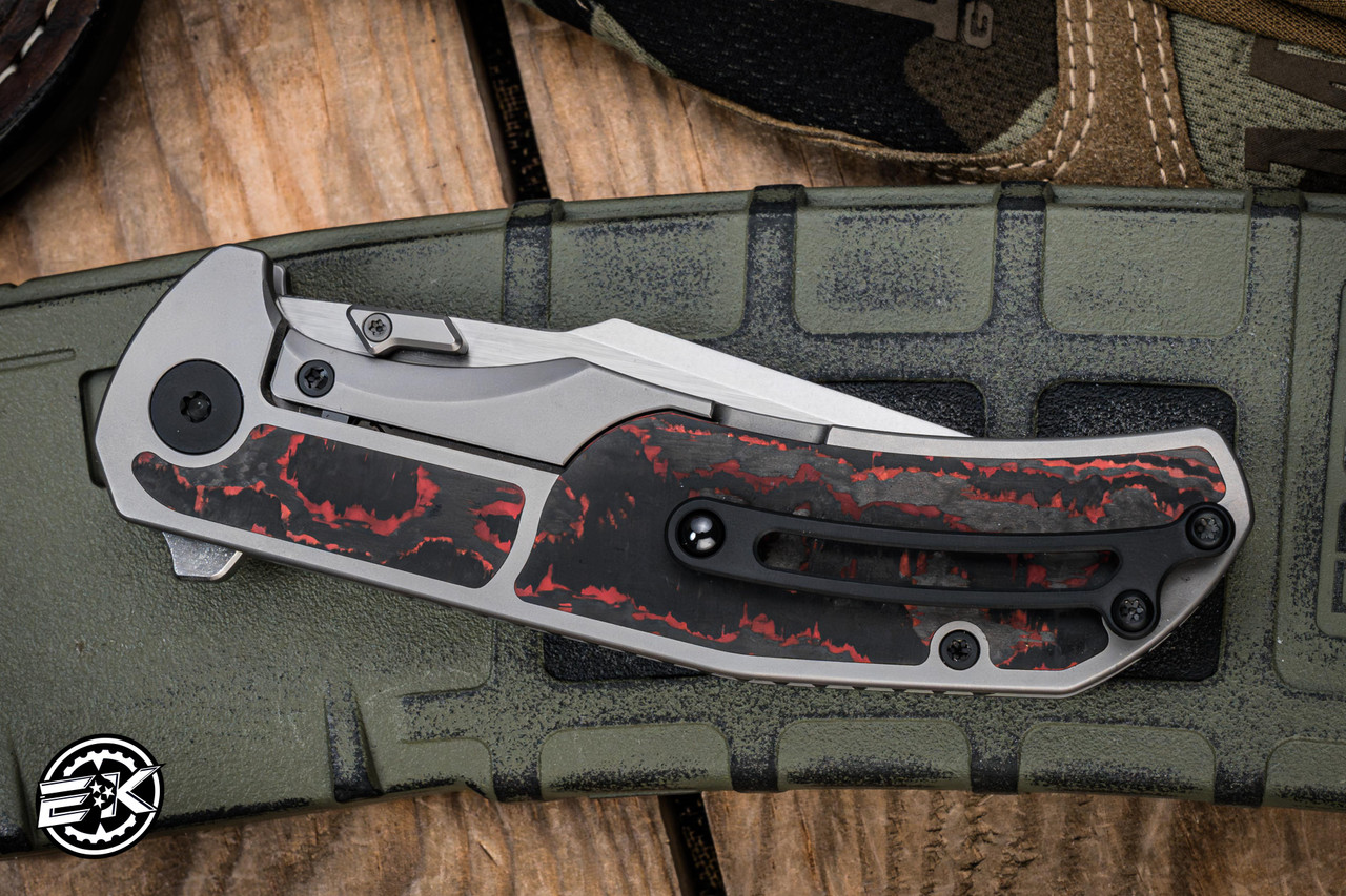 LAVA “PRIME CUTS” Mechforce Jim Skelton Hellraiser Folding Knife Lava Flow Fat
