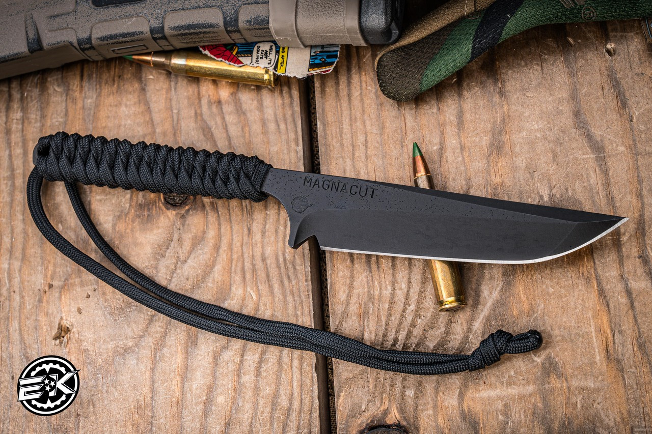 Mick Strider Knives WP Fixed Blade Knife Black Cord Wrap 3