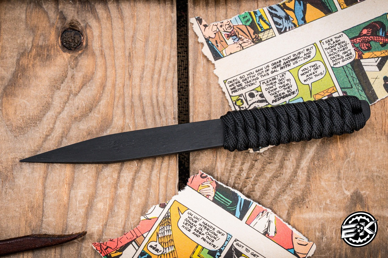Mick Strider Knives Small Nail Fixed Blade Black Cord 5.75