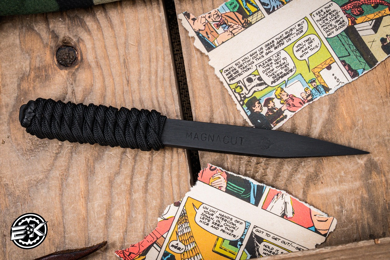 Mick Strider Knives Small Nail Fixed Blade Black Cord 5.75