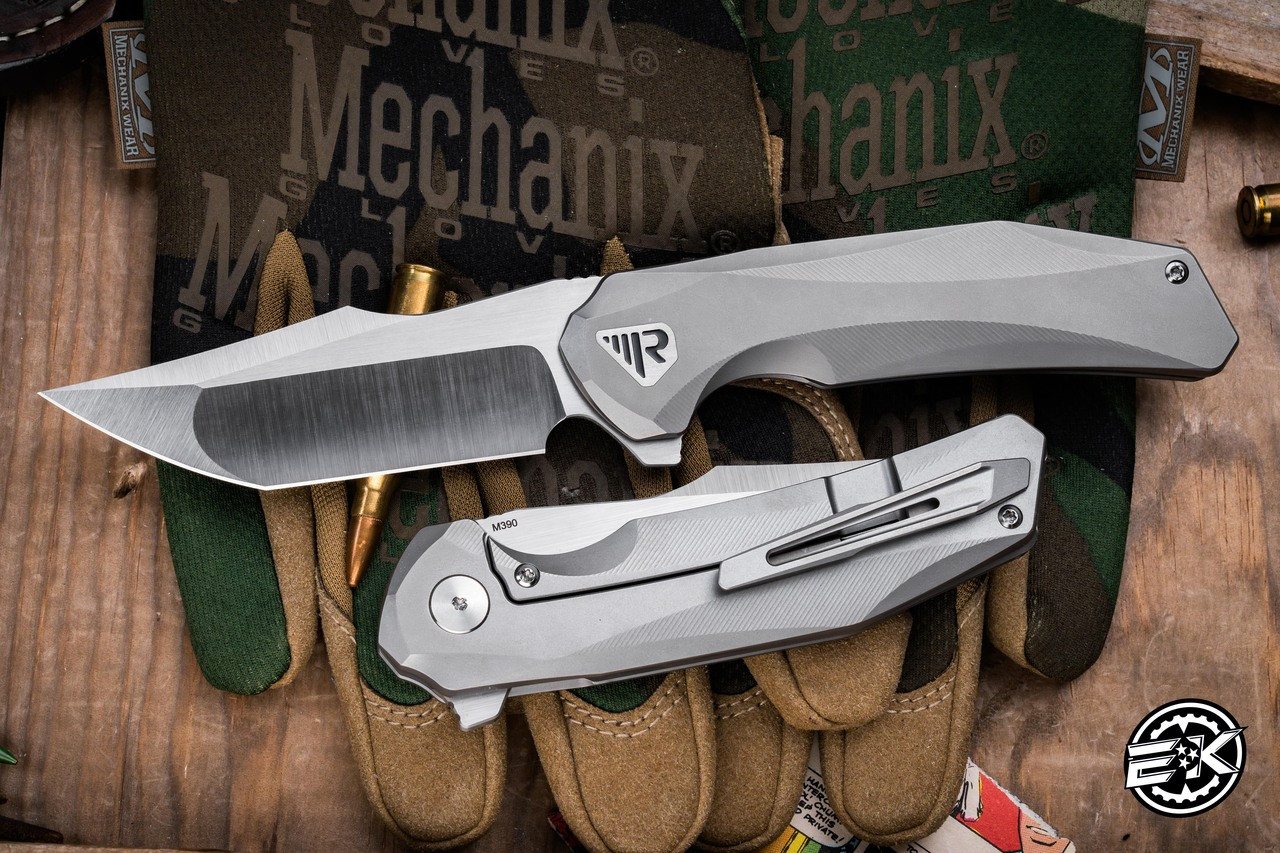 FaB 炎斬 / Ignite RF EX 3枚セット Reate ZORO Folding Knife Bead Blast Titanium 3.3