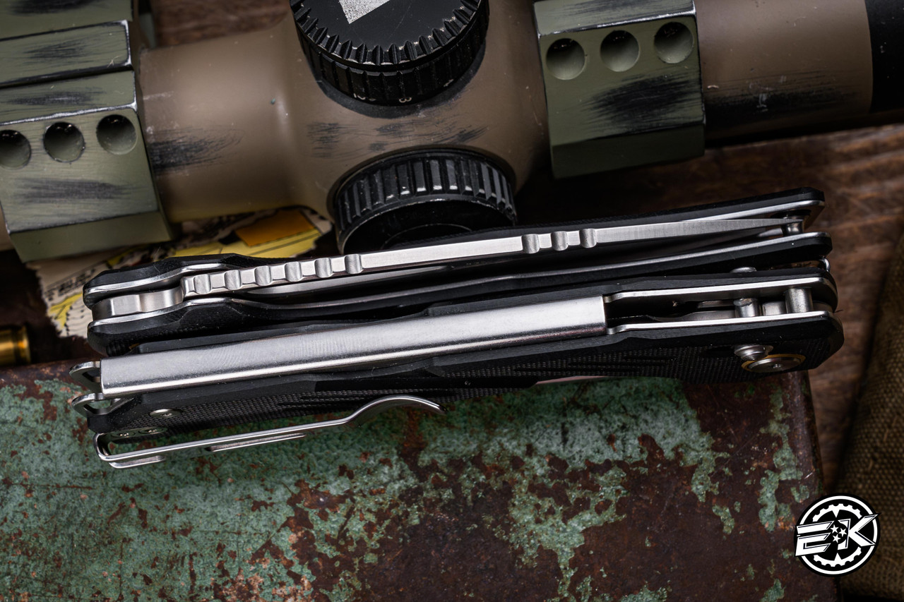 SRM Knives Mirage Folding Knife Black G10 3.62