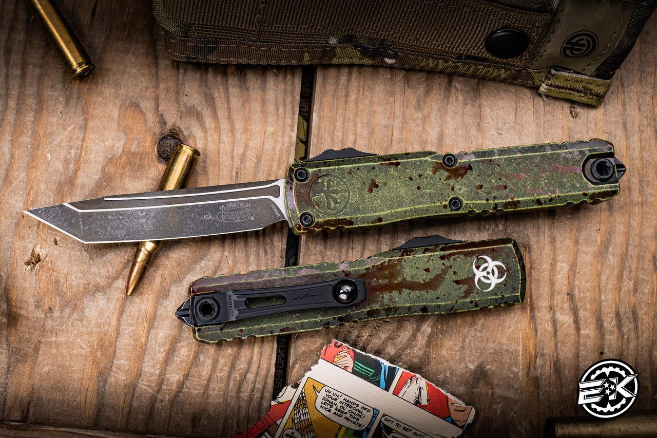 値下げしましたインキューベーター Microtech Ultratech Gen III ZBP OTF Automatic Knife Outbreak