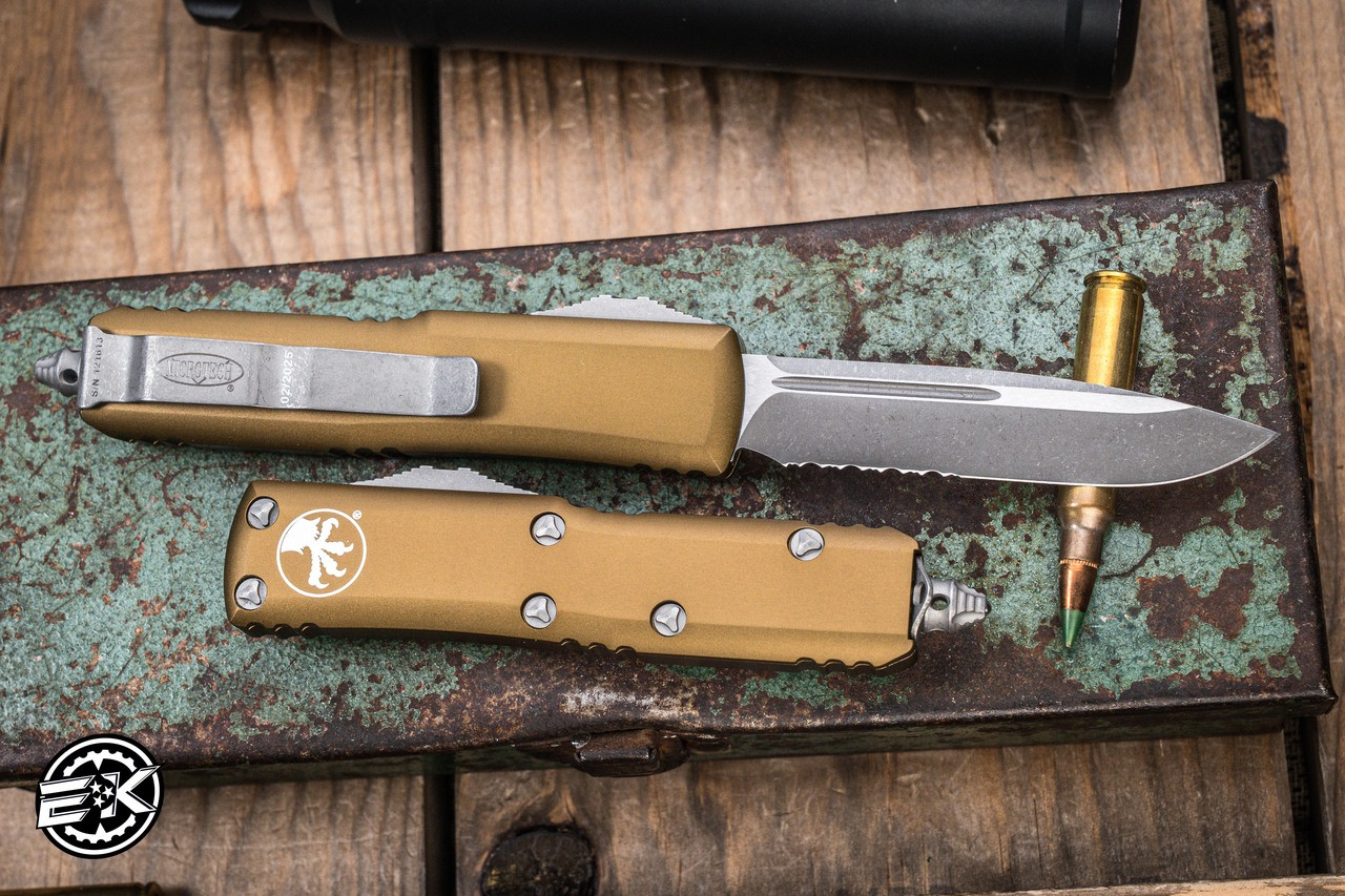 Microtech UTX-85 OTF Automatic Tan 3